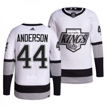 Män Ishockey Los Angeles Kings tröja Mikey Anderson 44 Adidas Vit Tredje Authentic